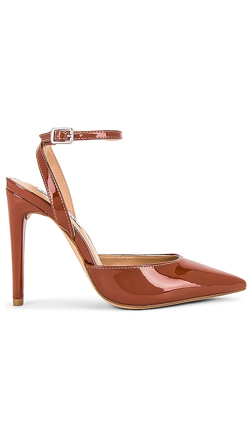 steve madden kassandra cognac patent