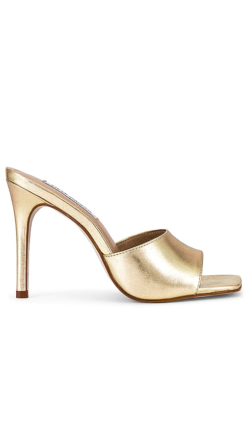 Steve Madden Signal Heel In Metallic Gold | ModeSens