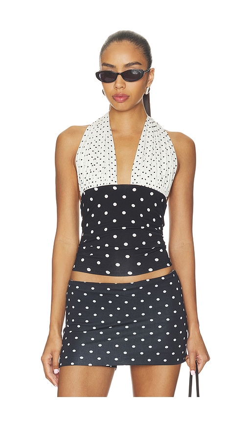 Susmies Susmie's Isabela Polka Dot Top - Women's Clothing