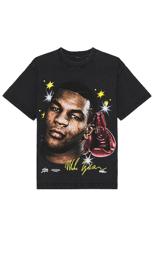Stadium La Mike Tyson Airbrush Gloves Tee In Washed Black