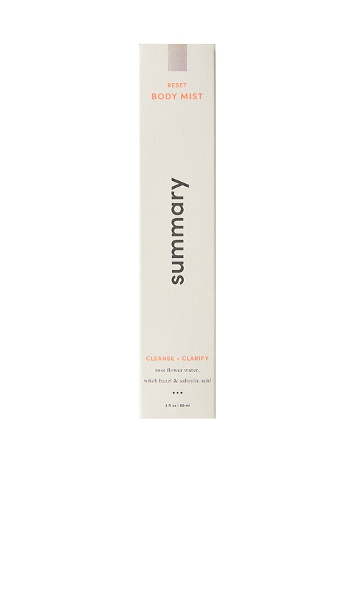  Summary Reset Mist In Beauty: Na. 