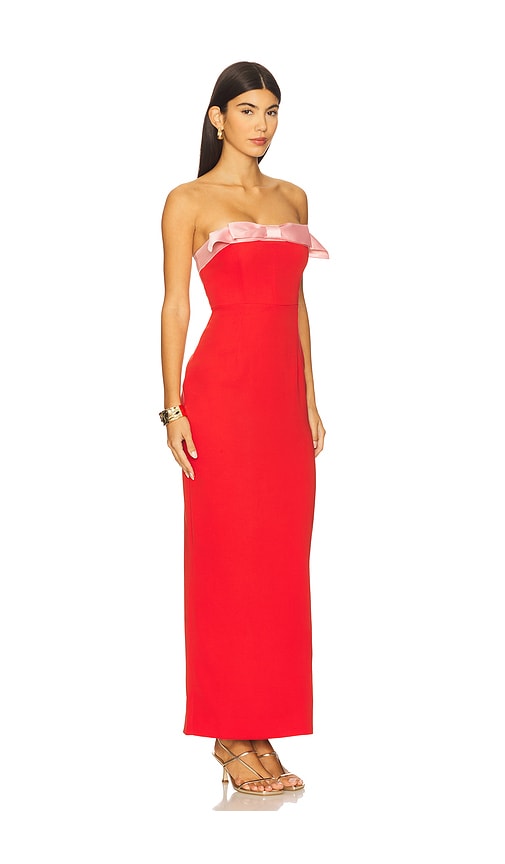  Sonya Moda Ivrea Ribbon Dress In Red. Size S. Also In M, L. 