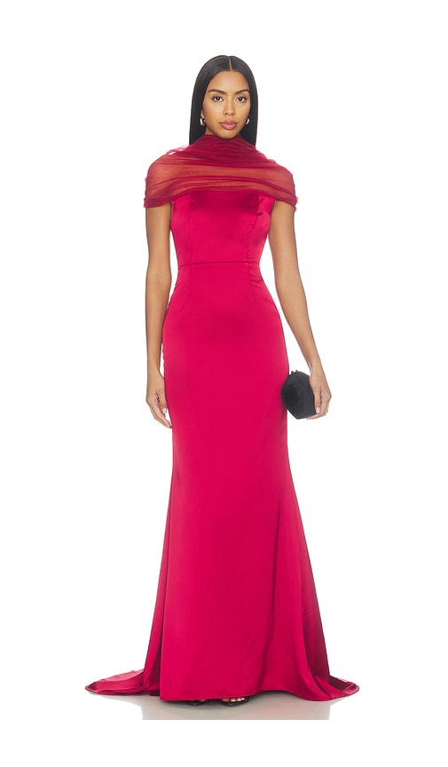 Sonya Moda X Revolve Lola Gown In Burgundy