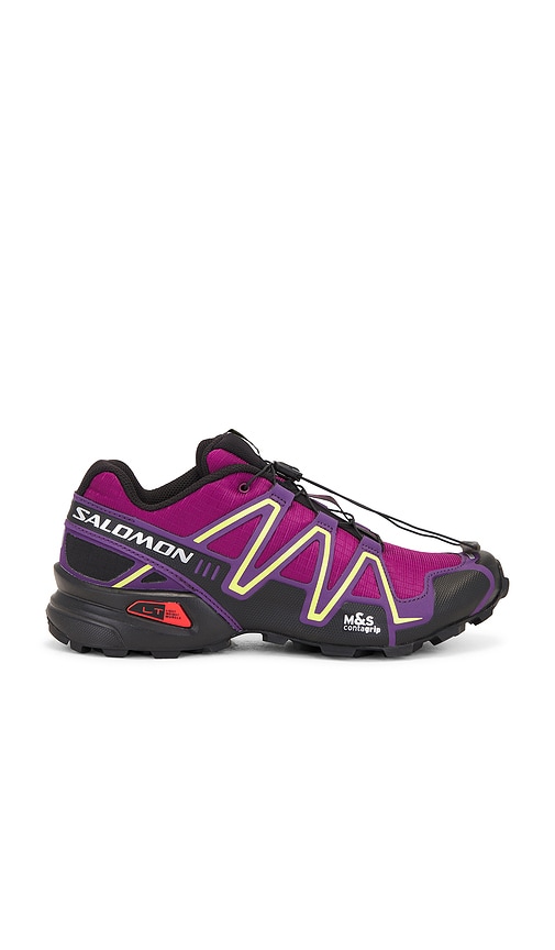 Salomon Speedcross 3 in Plum Caspia, Black, & Crown Jewel