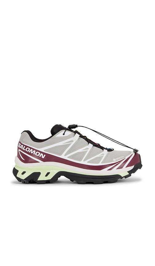 Salomon XT-6 GTX in Paloma, Maroon Banner, & Butterfly | REVOLVE