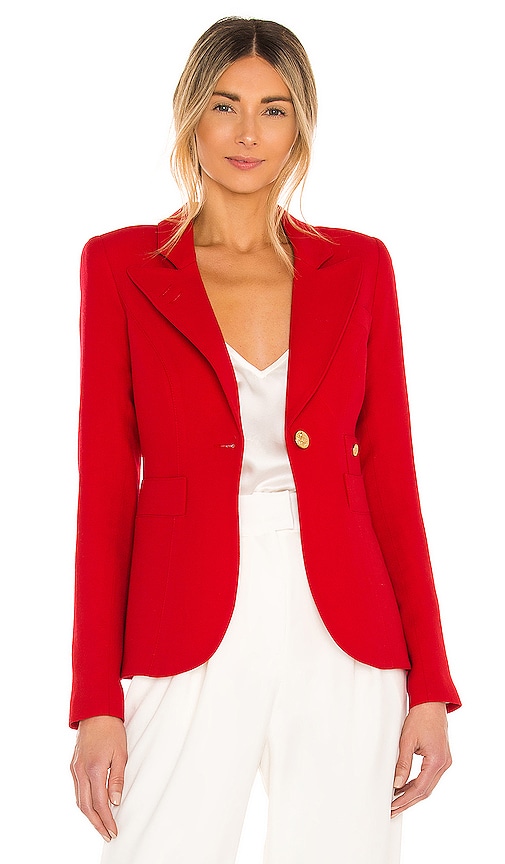 Smythe Classic Duchess Blazer in Red | REVOLVE