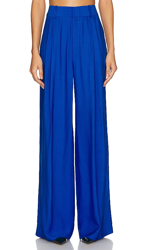 Shop Smythe Pleated Trouser In Aegean Blue