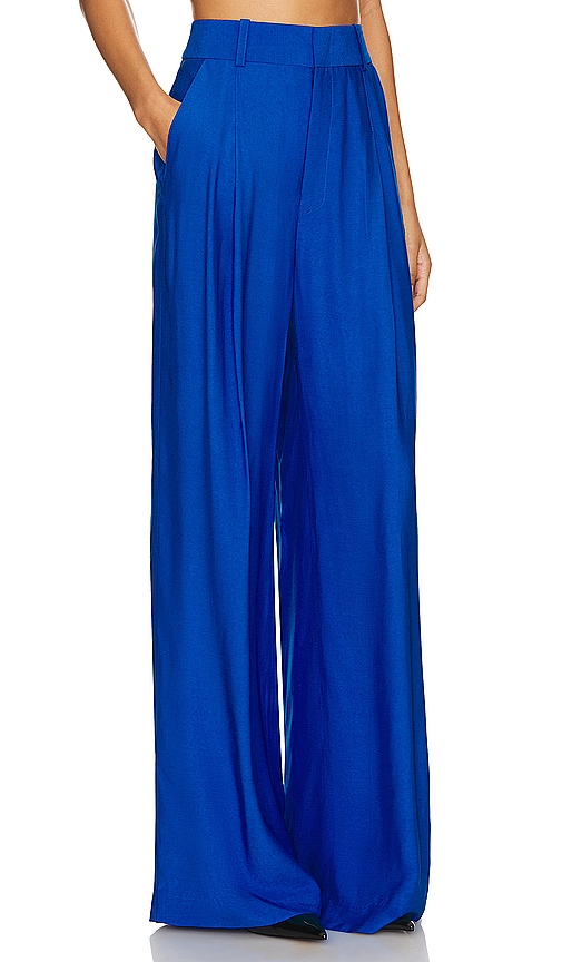 Shop Smythe Pleated Trouser In Aegean Blue