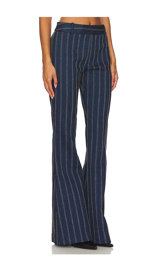 Shop Smythe Bootcut Pant In Indigo Stripe