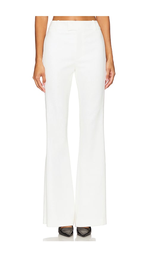 Shop Smythe Tux Stripe Bootcut Pant In Ivory