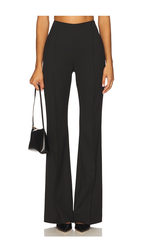 Smythe Pintuck Flare Pant In Black