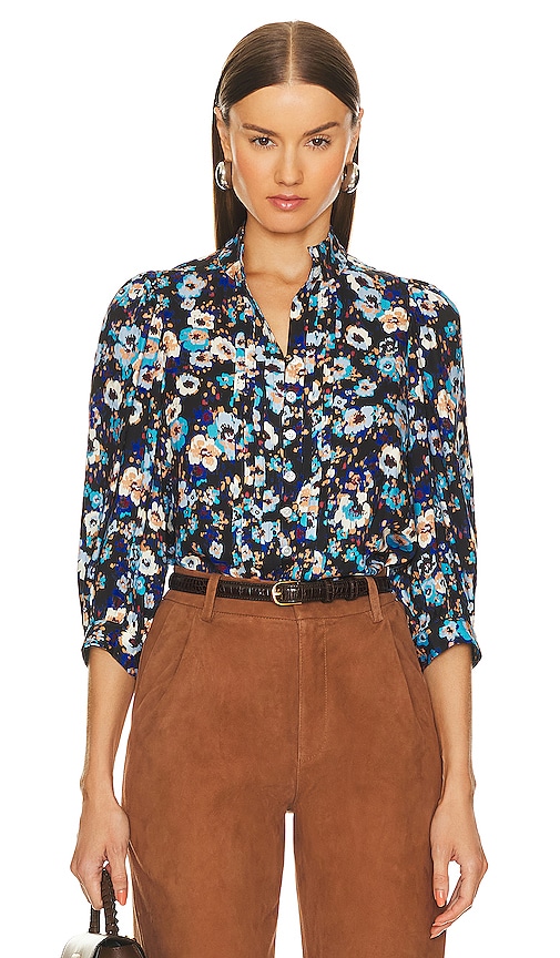 Smythe Frontier Blouse in Midnight Blue Floral