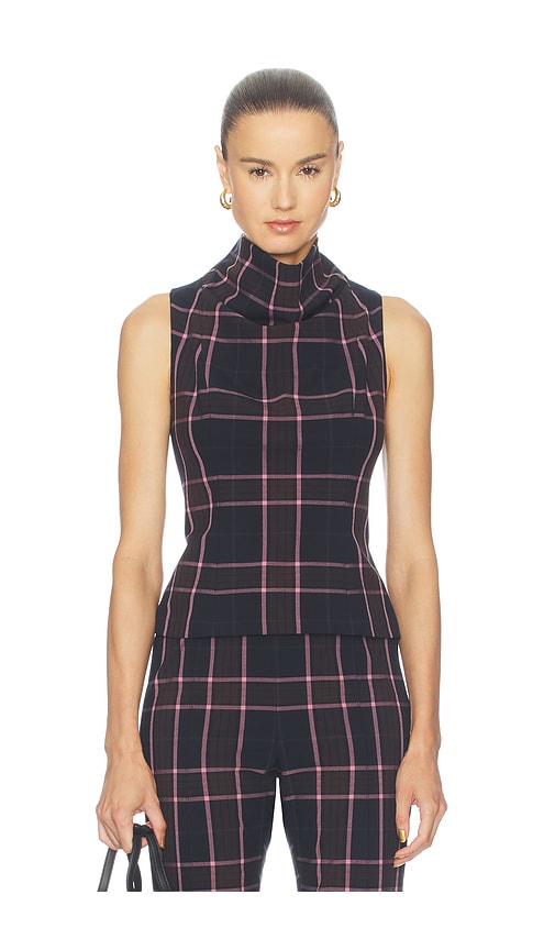 Smythe Funnel Neck Shell In Black