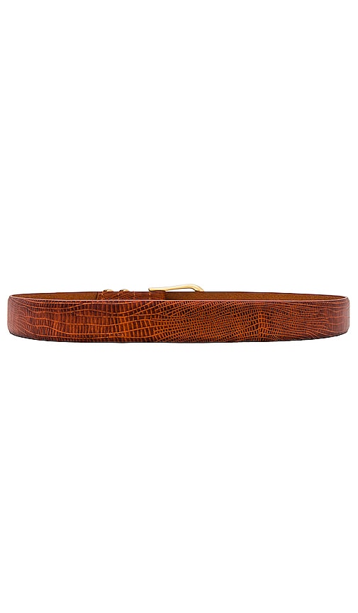 Shop Sancia Anika Belt In Cognac Lizard