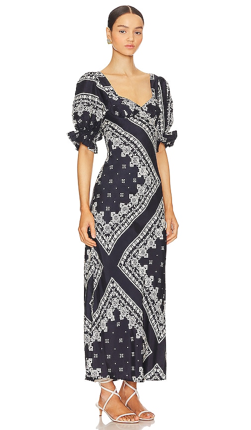 Shop Sancia The Palomi Dress In Nomi Scarf