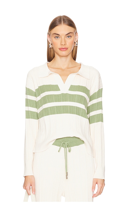 Shop Sancia The Heloise Knit Jumper In Créme Pistachio