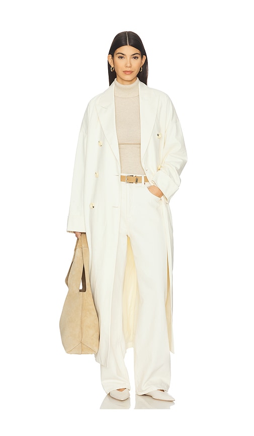 Sancia Alora Trench Coat In White