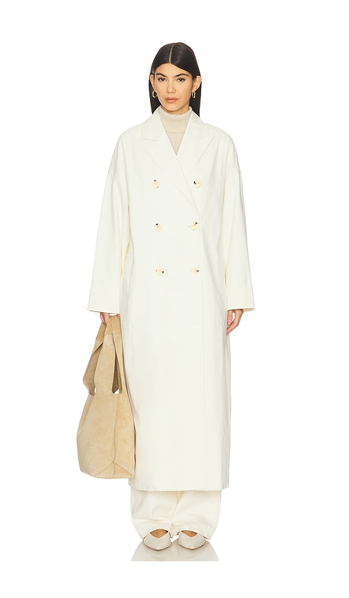 Sancia Alora Trench Coat In White