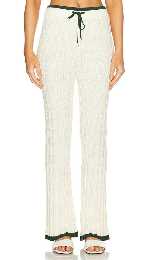 Shop Sancia The Iiada Knit Pants In Cream