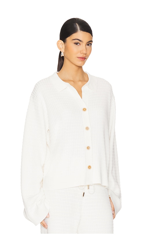 Shop Sancia The Oriane Knit Shirt In Creme