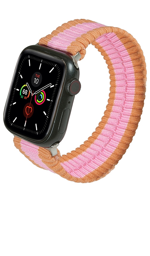 Shop Sonix Knit Apple Watchband In 泡泡糖红