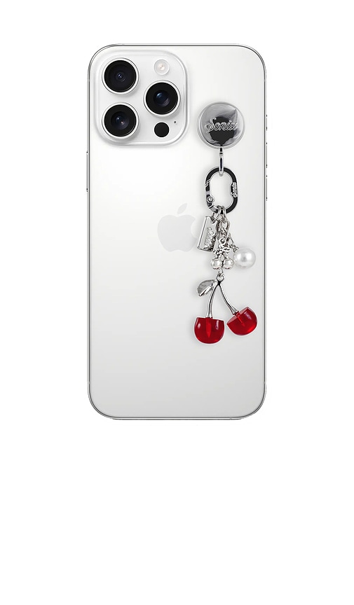  Sonix Phone Charm With Adhesive Hook In Red. 