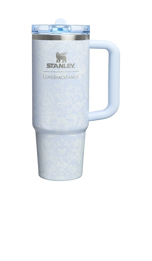 STANLEY x LoveShackFancy The Quencher Protour Flip Straw Tumbler 30oz in Toscana Toile Alpine Blue