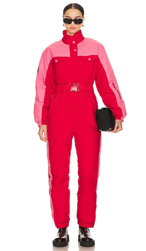Snowroller Sara Ski Suit In Red