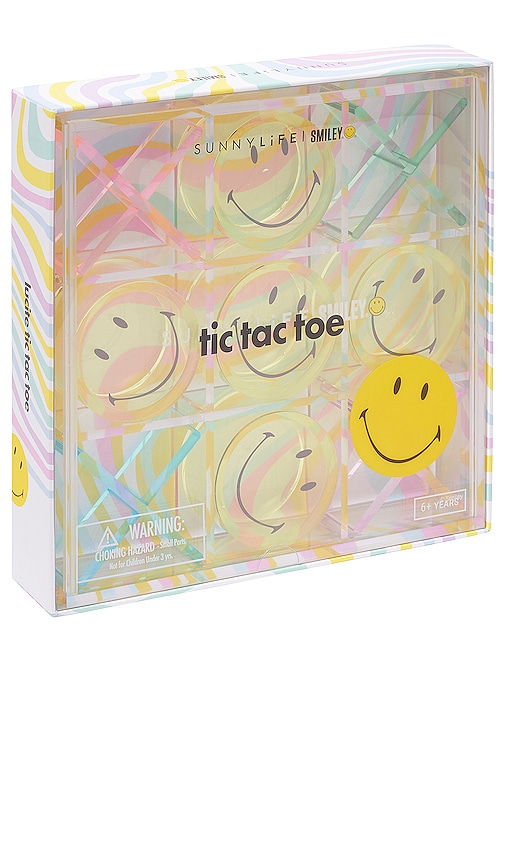Sunnylife Lucite Tic Tac Toe Set in Smiley | REVOLVE