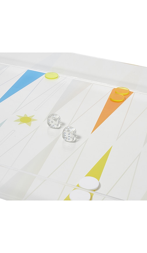 Shop Sunnylife Backgammon Cocktail Tray In White