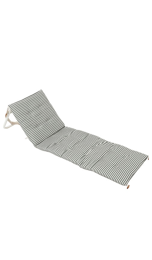 Shop Sunnylife Reclining Beach Chair In Olive