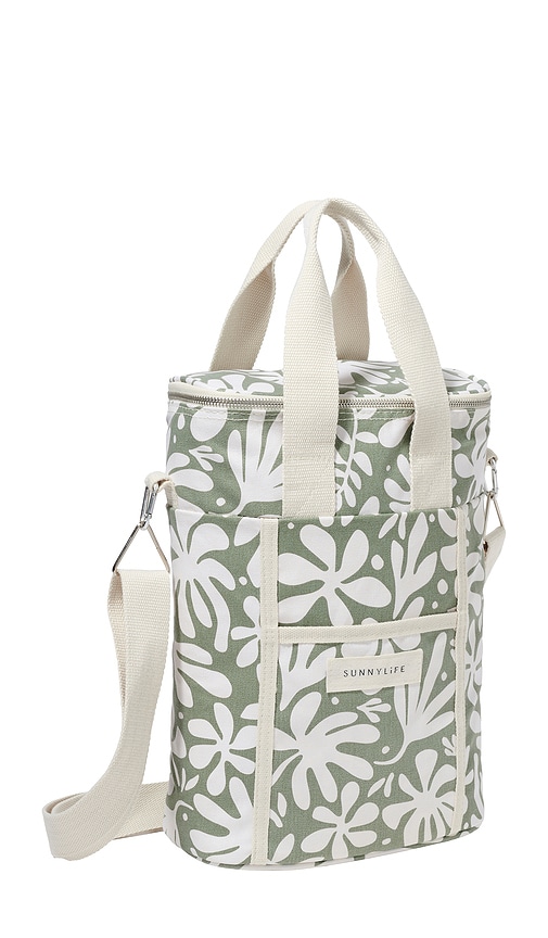Shop Sunnylife Canvas Drinks Bag In The Vacay Olive