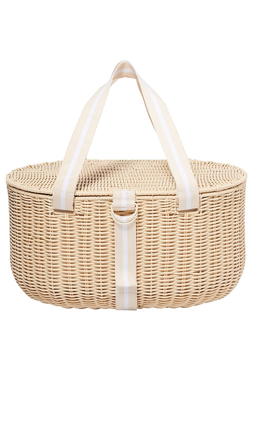 Sunnylife Large Picnic Basket In Le Weekend Natural