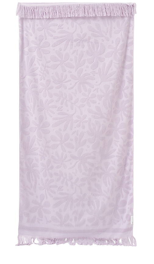 Sunnylife Luxe Towel In Rio Sun Pastel Lilac