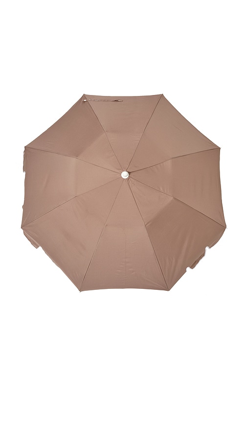 Shop Sunnylife Compact Beach Umbrella In Brown
