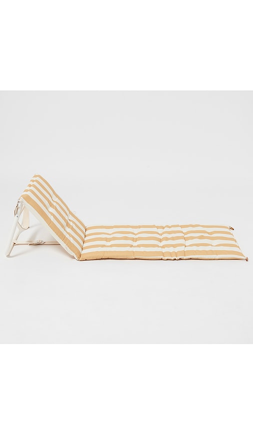  Sunnylife Reclining Beach Chair In Yellow. 