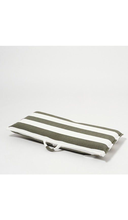  Sunnylife Terry Travel Lounger In Olive. 