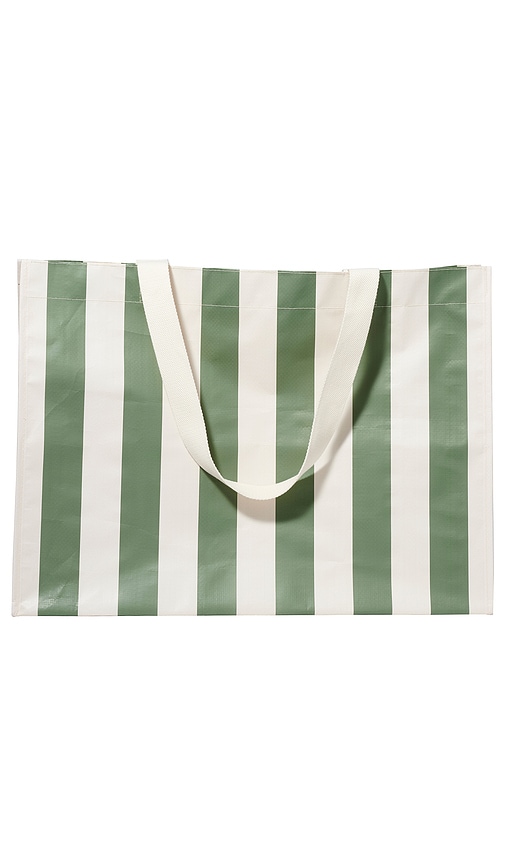 Sunnylife Carryall Beach Bag In The Vacay Olive Stripe