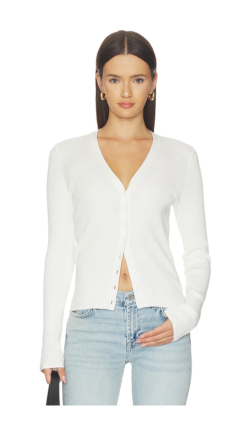 Sold Out NYC The Ribbed Favorite Cardi in Cream. - size XS (also in S, M, L)