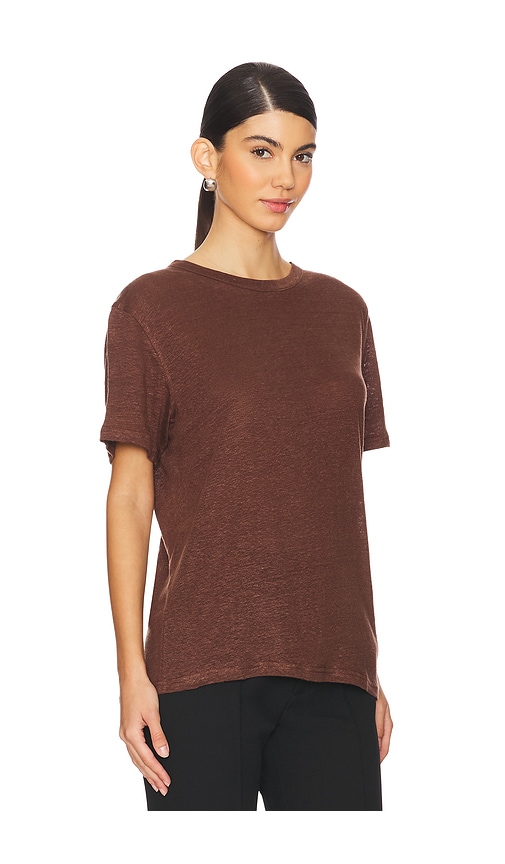 Shop Sold Out Nyc The Linen Perfect Tee In Chocolate