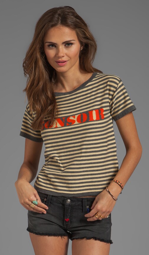 Cotton Bonsoir Intarsia Top