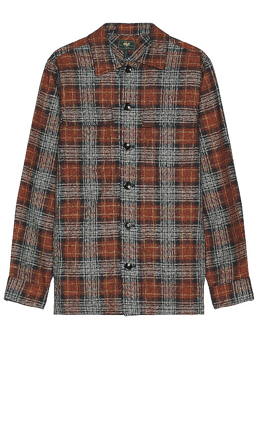 Soft Cloth Melrose Shirt Jacket In Rust