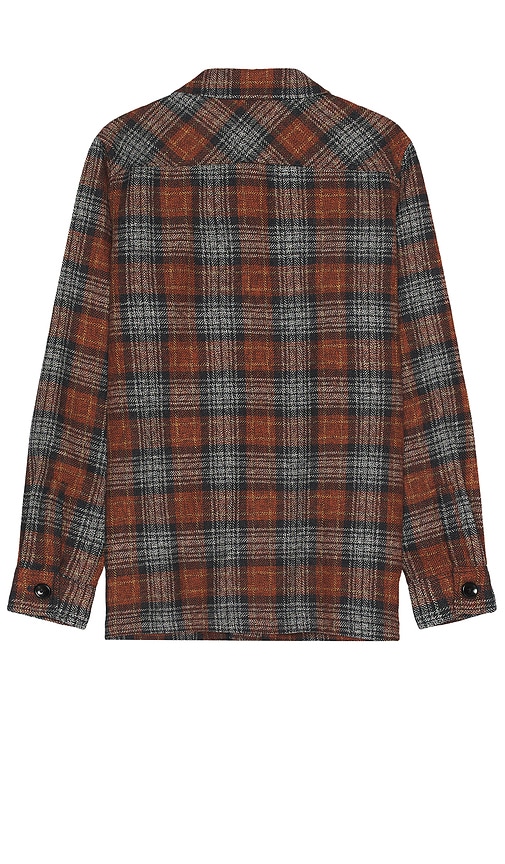 Shop Soft Cloth Melrose Shirt Jacket In Rust