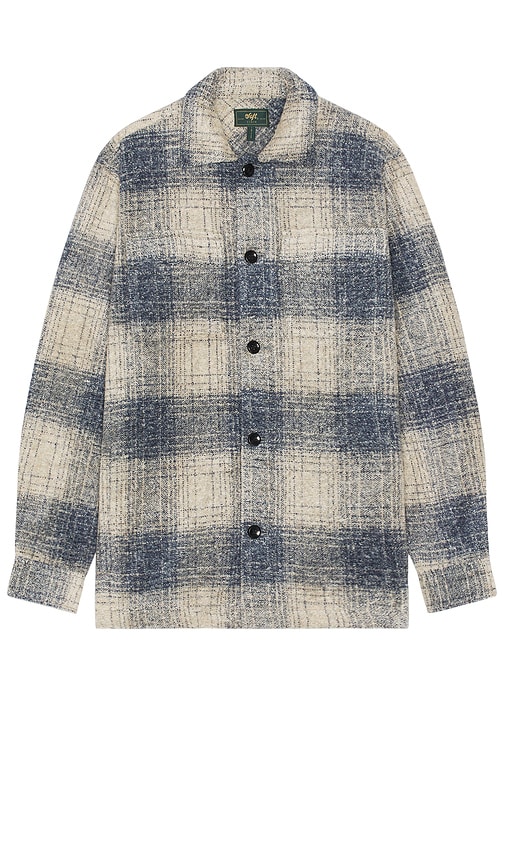 Soft Cloth Melrose Shirt Jacket in Indigo Mix