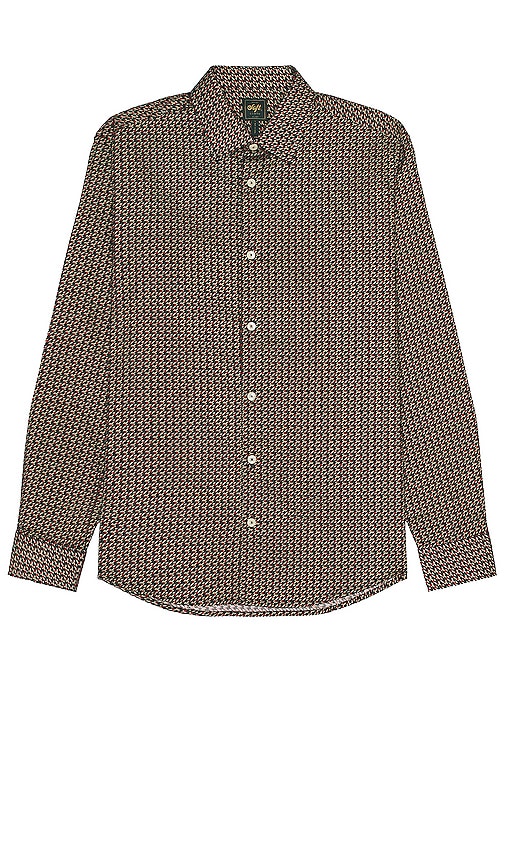 Soft Cloth Soft Point Collar Shirt In Brown