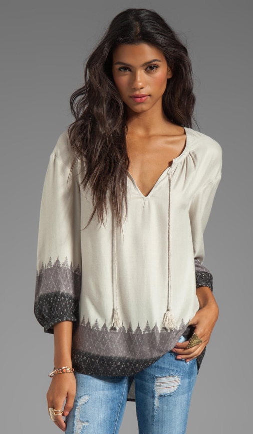 Sancia Ikat Print Top
