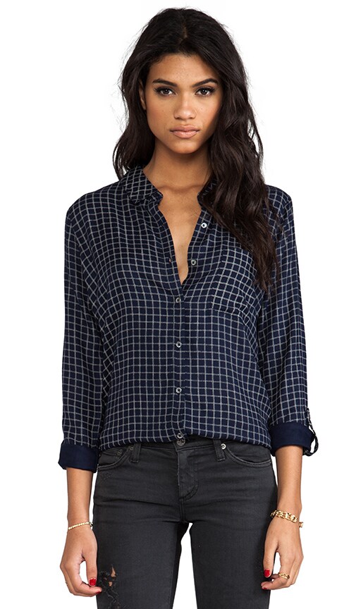 Anabella Plaid Button Down