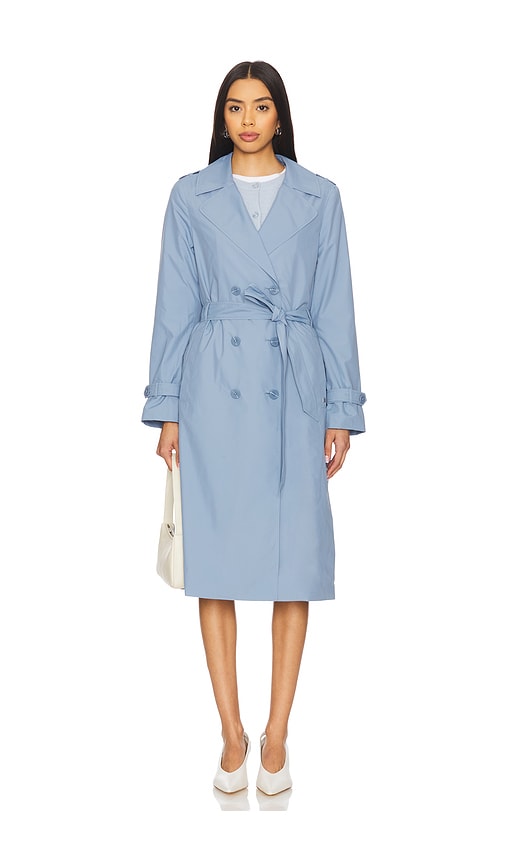 Soia & Kyo Blaire Trench In 天蓝色