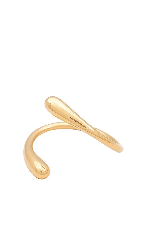 Soko Twisted Dash Cuff In Metallic Gold