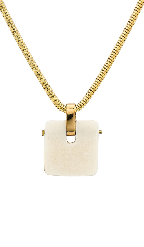 Shop Soko Jenga Necklace In Metallic Gold